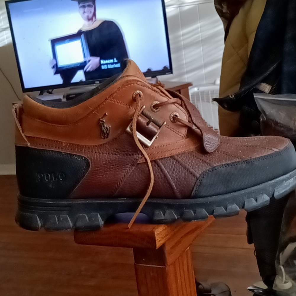 Ralph Lauren polo boots. (size 13 )